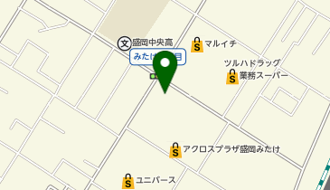 理容プラージュ盛岡店の地図画像