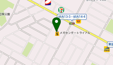 理容プラージュ江別店の地図画像