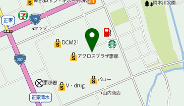 理容プラージュアクロスプラザ恵那店の地図画像
