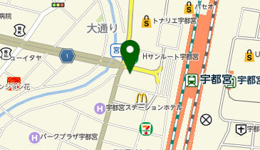 理容プラージュ宇都宮西川田町店の地図画像