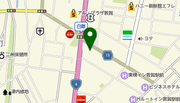理容プラージュ敦賀店の地図画像