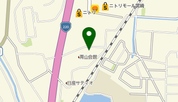 理容プラージュニトリモール宮崎店の地図画像