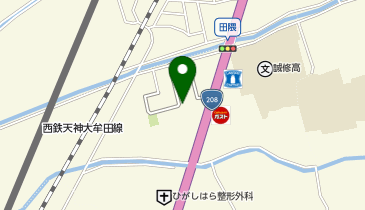 理容プラージュ田隈店の地図画像