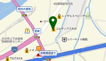 理容プラージュ別府店の地図画像