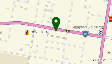 理容プラージュ会津若松滝沢店の地図画像