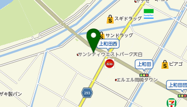 理容プラージュ岡崎上和田店の地図画像