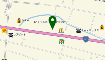 理容プラージュ花巻店の地図画像