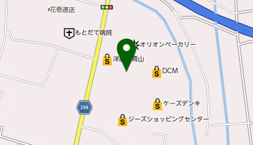 理容プラージュ北上店の地図画像