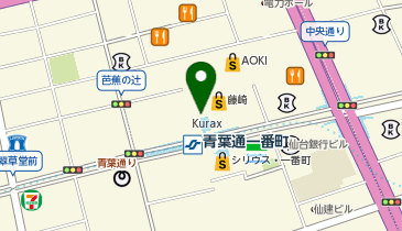 理容プラージュ仙台店の地図画像