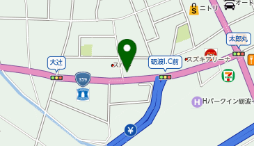 理容プラージュ砺波店の地図画像