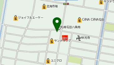 理容プラージュ篠路店の地図画像