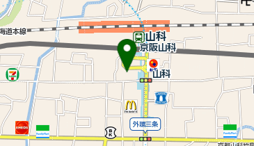 理容プラージュ山科店の地図画像