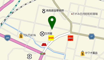 理容プラージュ白河店の地図画像