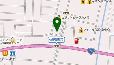 理容プラージュ館林店の地図画像