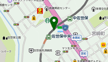理容プラージュ早岐店の地図画像