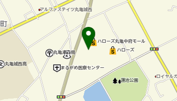 理容プラージュ丸亀中府店の地図画像
