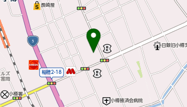理容プラージュ小樽店の地図画像