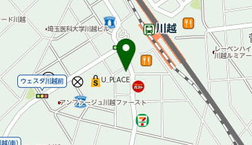 理容プラージュ本川越店の地図画像