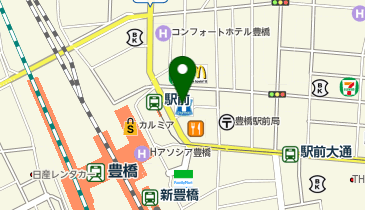 理容プラージュ豊橋柱店の地図画像
