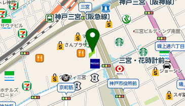 【メンズクリア】神戸三宮店の地図画像