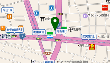 【メンズクリア】大阪梅田店の地図画像