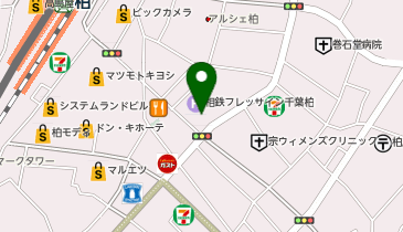 【メンズクリア】柏店の地図画像