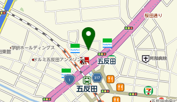 【メンズクリア】五反田店の地図画像