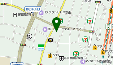【メンズクリア】郡山駅前店の地図画像