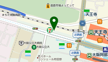 【メンズクリア】天王寺店の地図画像