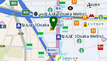 【メンズクリア】難波店の地図画像