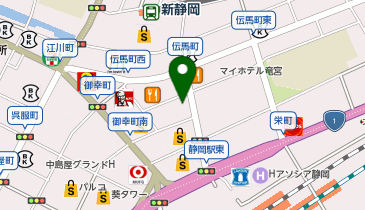 【メンズクリア】静岡店の地図画像