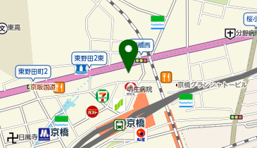 【メンズクリア】京橋店の地図画像