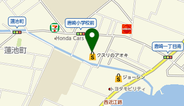 クスリのアオキ 際川店の地図画像