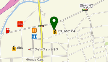 クスリのアオキ 新池店の地図画像