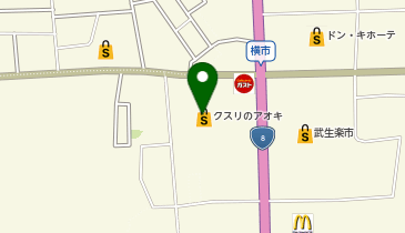 クスリのアオキ 横市店の地図画像