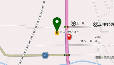 クスリのアオキ 福島玉川店の地図画像