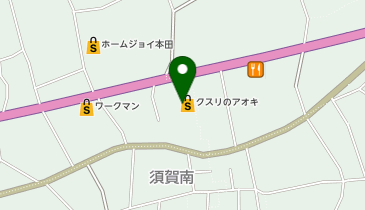 クスリのアオキ 須賀店の地図画像