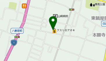 クスリのアオキ 江場店の地図画像