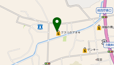 クスリのアオキ 上岡本店の地図画像