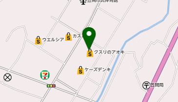 クスリのアオキ 笠間石井店の地図画像