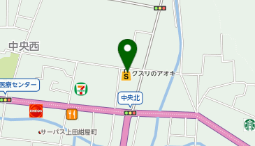 クスリのアオキ 上田中央北店の地図画像