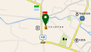 クスリのアオキ 大更店の地図画像