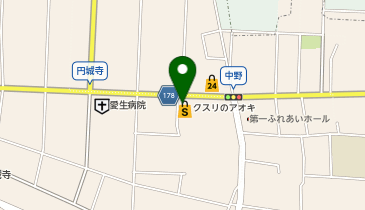 クスリのアオキ 円城寺店の地図画像
