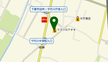 クスリのアオキ 千代川店の地図画像