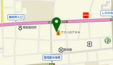 クスリのアオキ 富岡店の地図画像