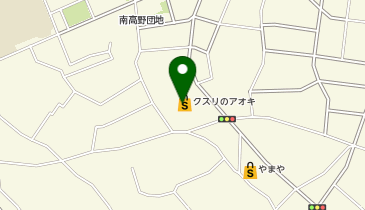 クスリのアオキ 南高野店の地図画像