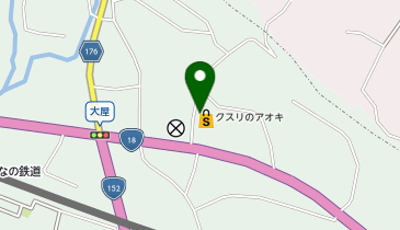 クスリのアオキ 大屋店の地図画像