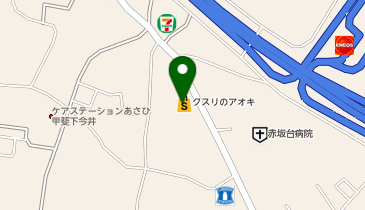 クスリのアオキ 竜王新町店の地図画像