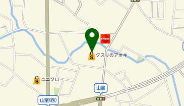 クスリのアオキ 山室店の地図画像