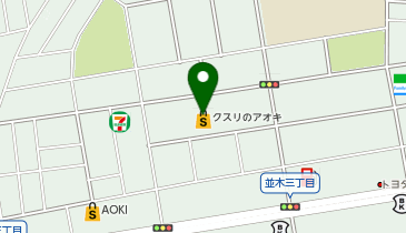 クスリのアオキ 桑野大島店の地図画像